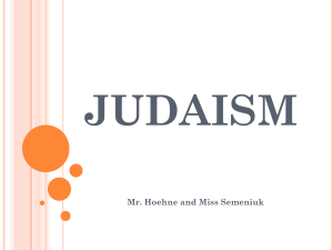 JUDAISM religion exemplar