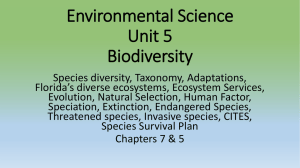 Power point version of Biodiversity notes
