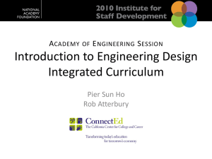 Introduction to Engineering Design, Pier Sun Ho