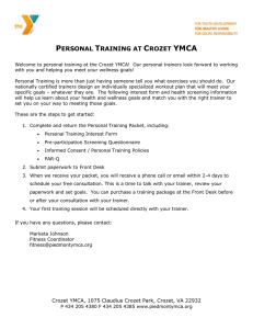 your Personal Training Packet