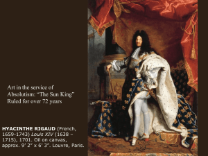 HYACINTHE RIGAUD (French, 1659-1743) Louis XIV (1638 – 1715