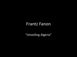 Frantz Fanon - University of Warwick