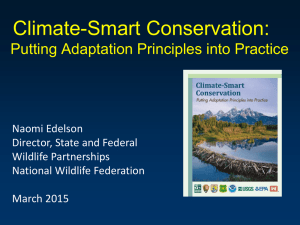Climate-Smart Conservation - National Military Fish & Wildlife
