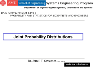 Joint Probability Distributions