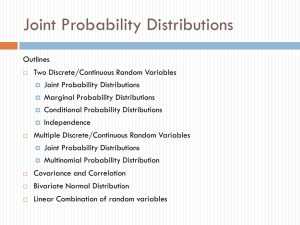 Joint Probability Distributions