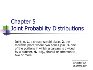 Ch 5A Discrete Joint Probability Distributions