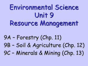 Environmental Science Chapter 8