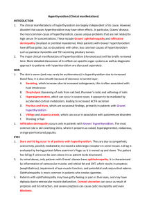 Hyperthyroidism (Clinical manifestations)