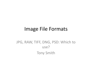 Photographic Image Types