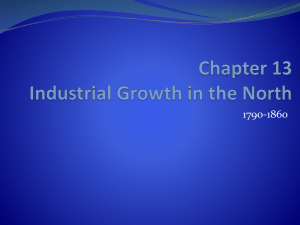 Chapter 13 Industrial Growth in the North