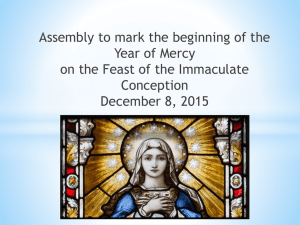 Assembly to mark the beginning of the Year of Mercy on the Feast of