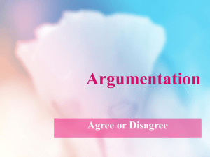 How do you argue with others?
