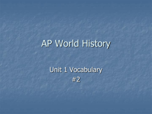 File - AP World History - Mr. Hilliard