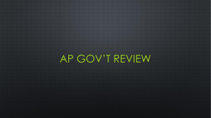 AP Gov*t Review - Davis School District