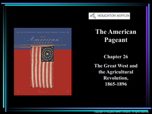 The American Pageant Chapter 26 The Great West