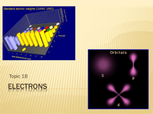Unit 1 electrons