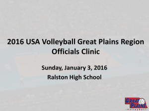 2016 Great Plains Advanced Referee Clinic PowerPoint Presentation