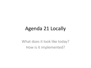 Agenda 21 Locally