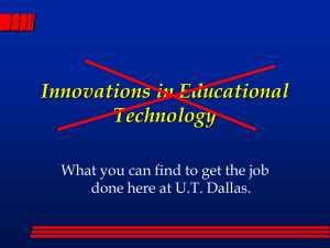 Course WebPages in HTML - The University of Texas at Dallas