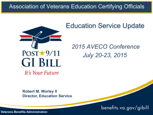 VA Education Services Update