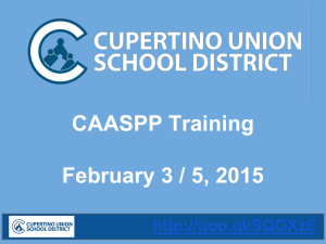 CAASPP Training PowerPoint
