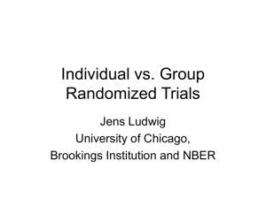 Individual vs. Group Randomized Trials