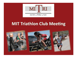 Slide 1 - MIT Triathlon Club