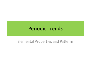 Periodic trends
