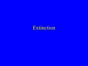 Extinction makes the S