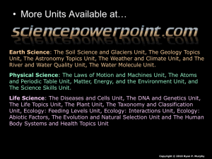 Life Science - Science PowerPoints