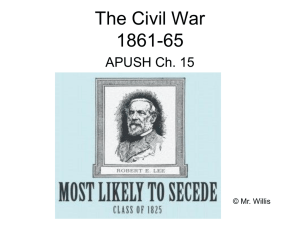 The Civil War 1861-65
