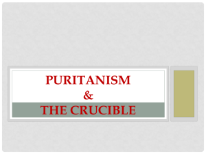Puritanism Notes