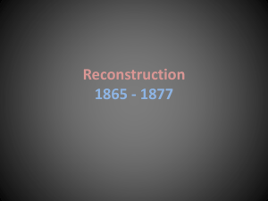 Reconstruction PowerPoint