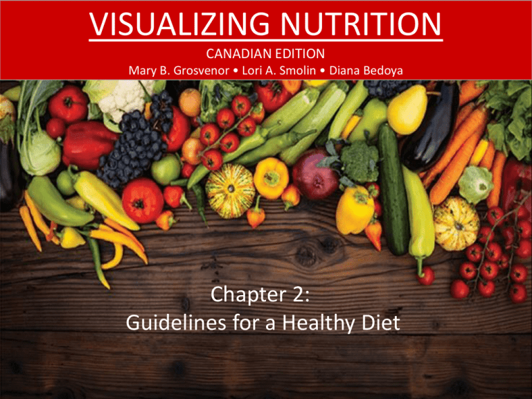 CHAPTER 2 GUIDELINES FOR A HEALTHY DIET