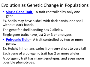 Single Gene Trait
