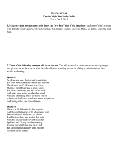 study guide for the Twelfth Night test.