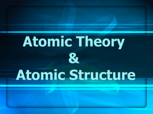 Atomic Theory - Princeton High School