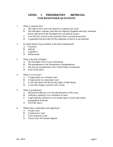 Circle the Correct Answer - Texas Municipal Courts Education Center