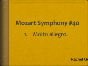Mozart Symphony #40