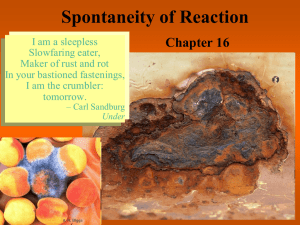 Ch 16 Spontaneity of Rxn