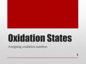 CHEM- oxidation states