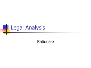 Legal analysis rtionale & brief