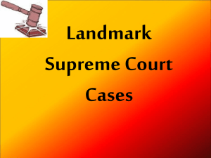 Court Cases Power Point - Winston