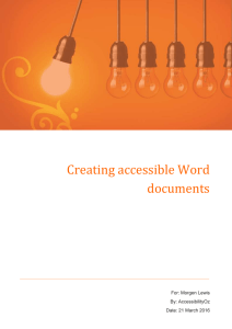Word training 2015 (AccessibilityOz)
