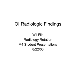 OI Radiologic Findings