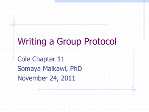 8 Group Protocols
