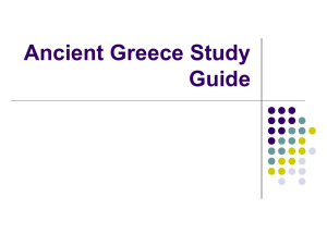 Ancient Greece Study Guide answers