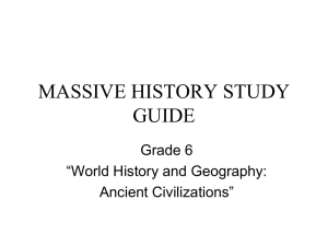 MASSIVE HISTORY STUDY GUIDE!