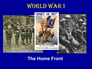 WWI Homefront