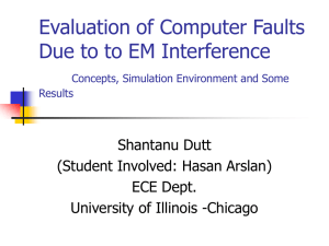 Evaluation of Computer Faults Due to to EM Interference
